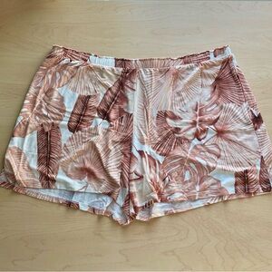 Soma Cool Nights neutral palm leaf sleep shorts